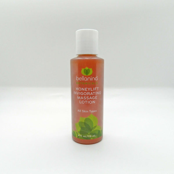 4 oz. bottle of Honeylift Invigorating Massage Lotion
