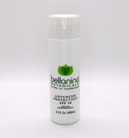 3.3 oz. Bottle of Advanced Protection SPF lotion from Bellanina Botanicals