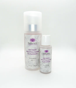 a 2 oz. and a 6.7 oz. bottle of Oxygen Revitalizing Cleanser
