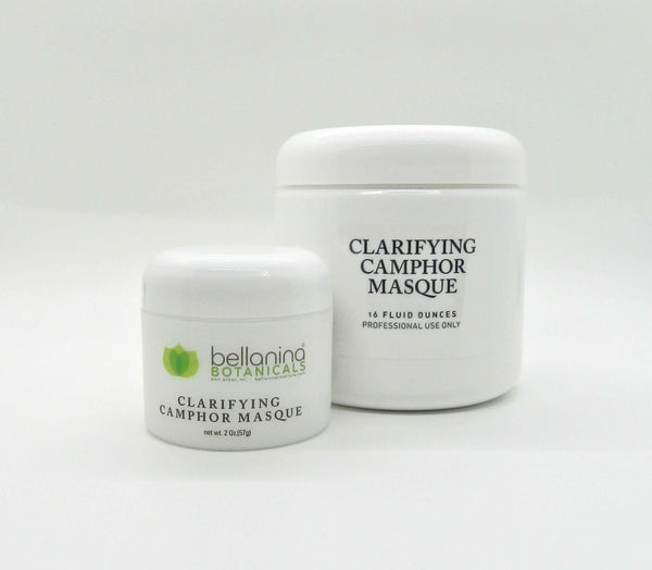 a 2 oz. jar and a 16 oz. jar of Clarifying Camphor Masque