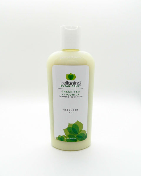 8 oz. bottle of Green Tea + Licorice Foaming Cleanser