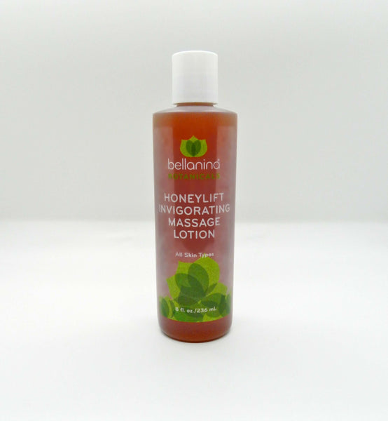 8 oz. bottle of Honeylift Invigorating Massage Lotion